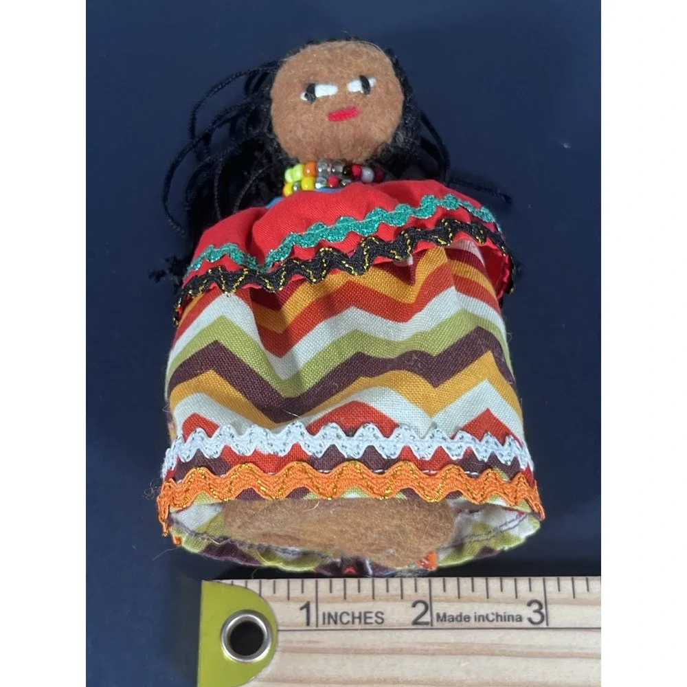 Vintage Seminole Indian Doll W Coconut Tree Husk 5